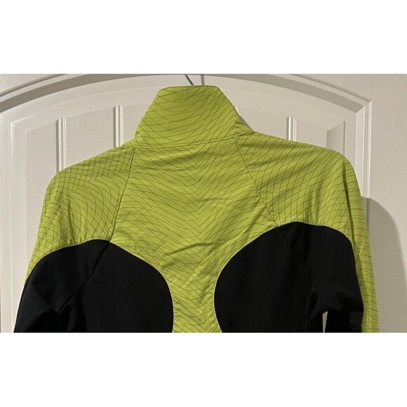 ASICS Sporty Neon/Black Trim Full Zip Running Jacket Kangaroo Pocket Women’s M - Picture 4 of 13